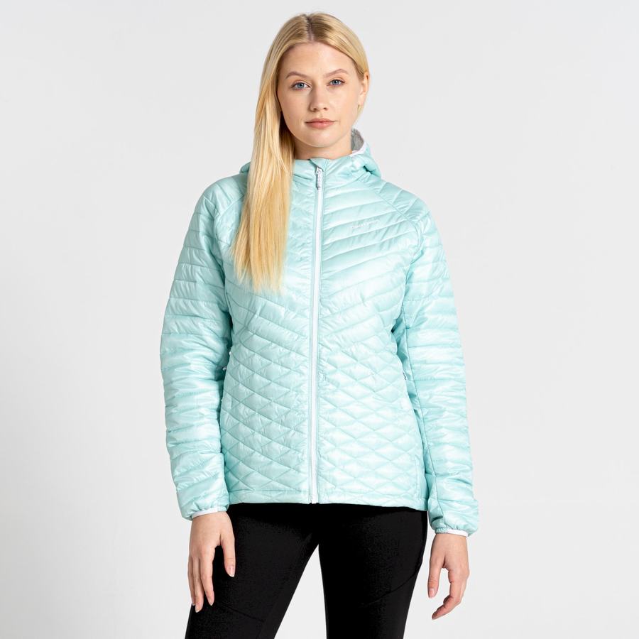 Chaquetas Craghoppers Insulated ExpoLite Encapuchado Mujer Verdes | NCX2867DO