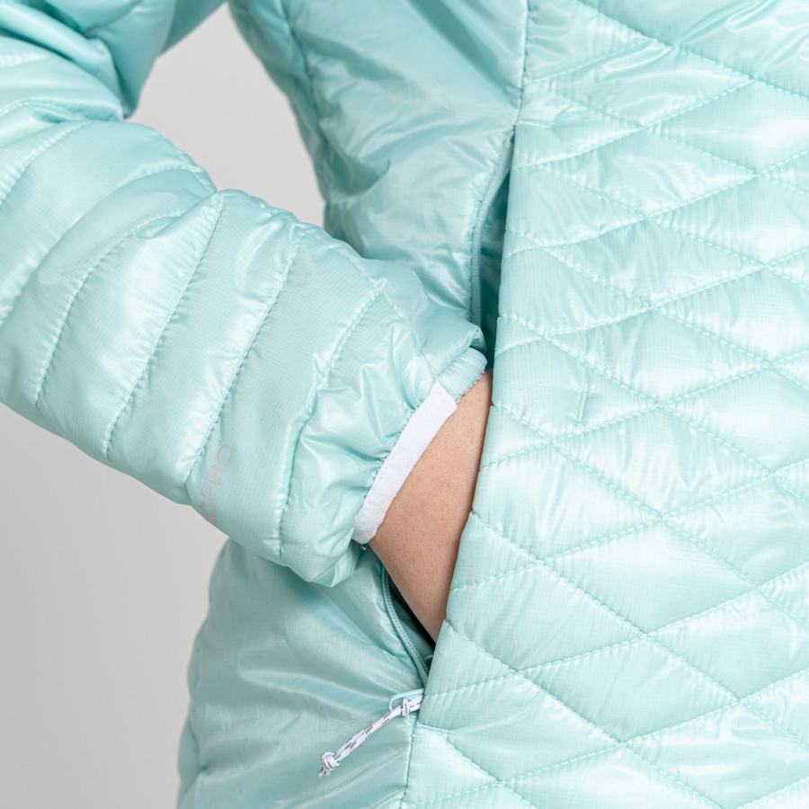 Chaquetas Craghoppers Insulated ExpoLite Encapuchado Mujer Verdes | NCX2867DO
