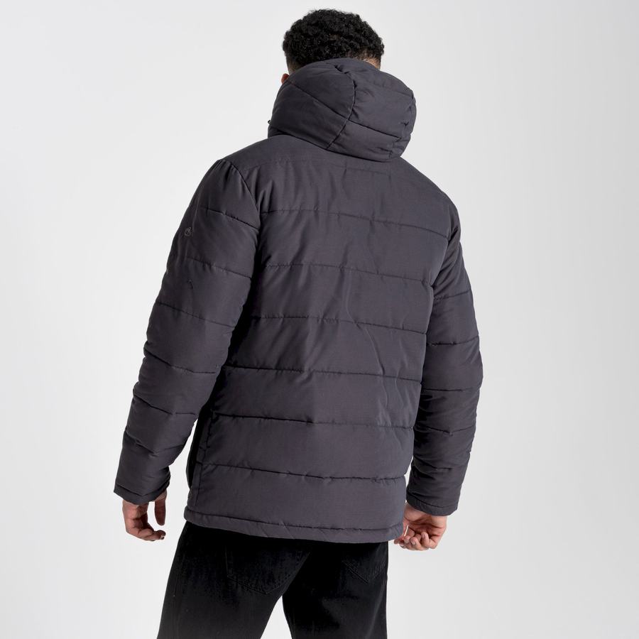 Chaquetas Craghoppers Insulated Trillick Downhike Encapuchado Hombre Grises | OXM8447QC