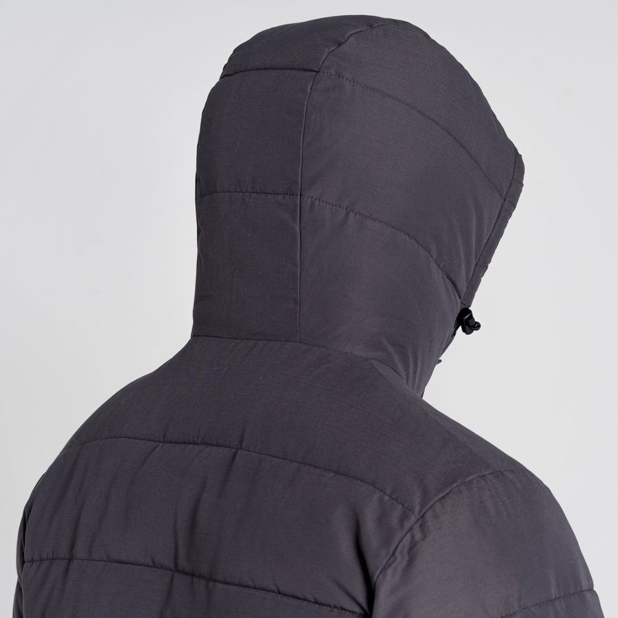 Chaquetas Craghoppers Insulated Trillick Downhike Encapuchado Hombre Grises | OXM8447QC