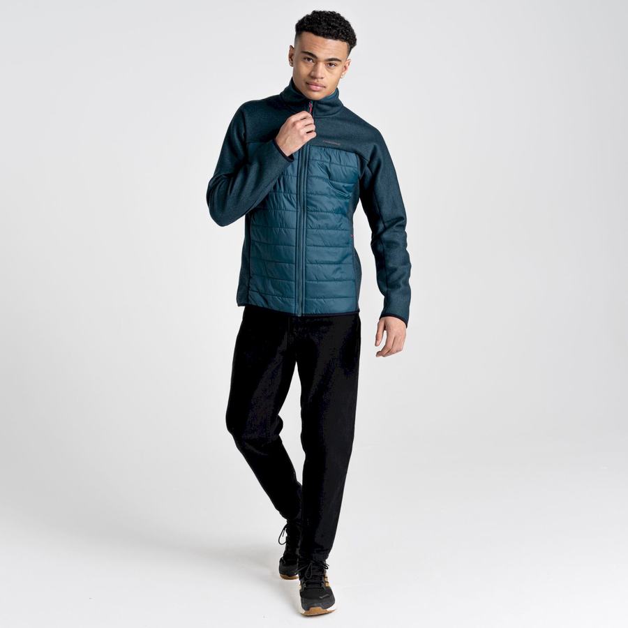 Chaquetas Craghoppers Kennett Híbrido Hombre Azules Oscuro | YFV7984KT
