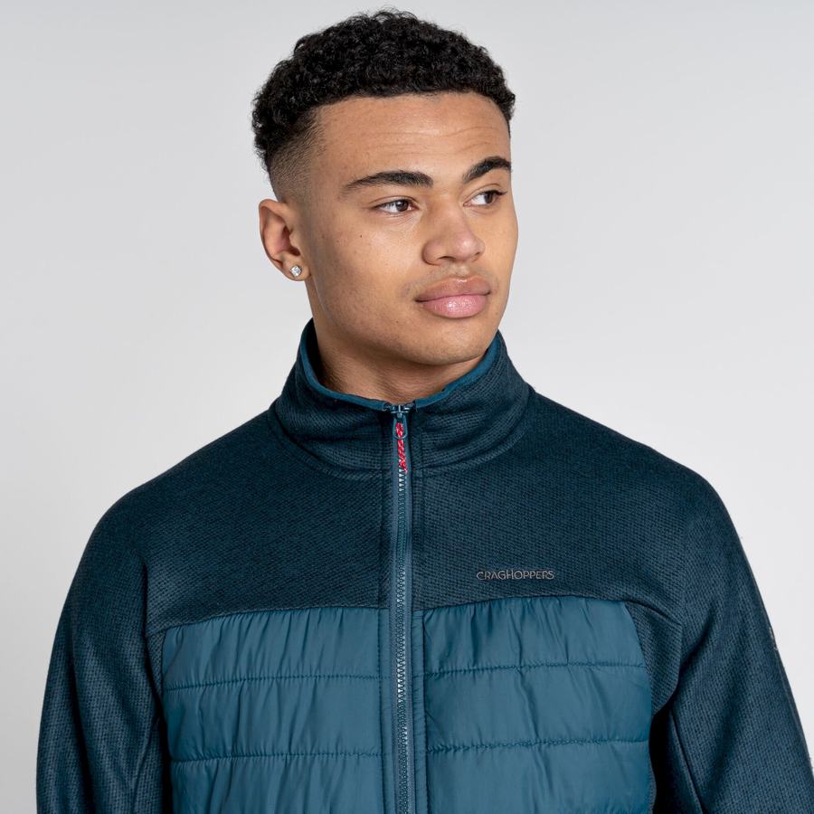 Chaquetas Craghoppers Kennett Híbrido Hombre Azules Oscuro | YFV7984KT