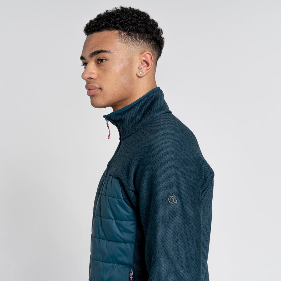 Chaquetas Craghoppers Kennett Híbrido Hombre Azules Oscuro | YFV7984KT