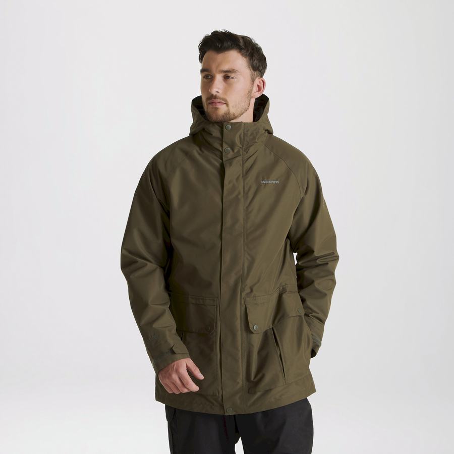 Chaquetas Craghoppers Milford 3 In 1 Hombre Verdes | SQS142EA