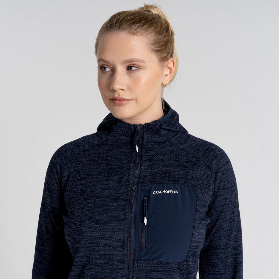 Chaquetas Craghoppers Trina Encapuchado Mujer Azules Azul Marino | ICA9983DG