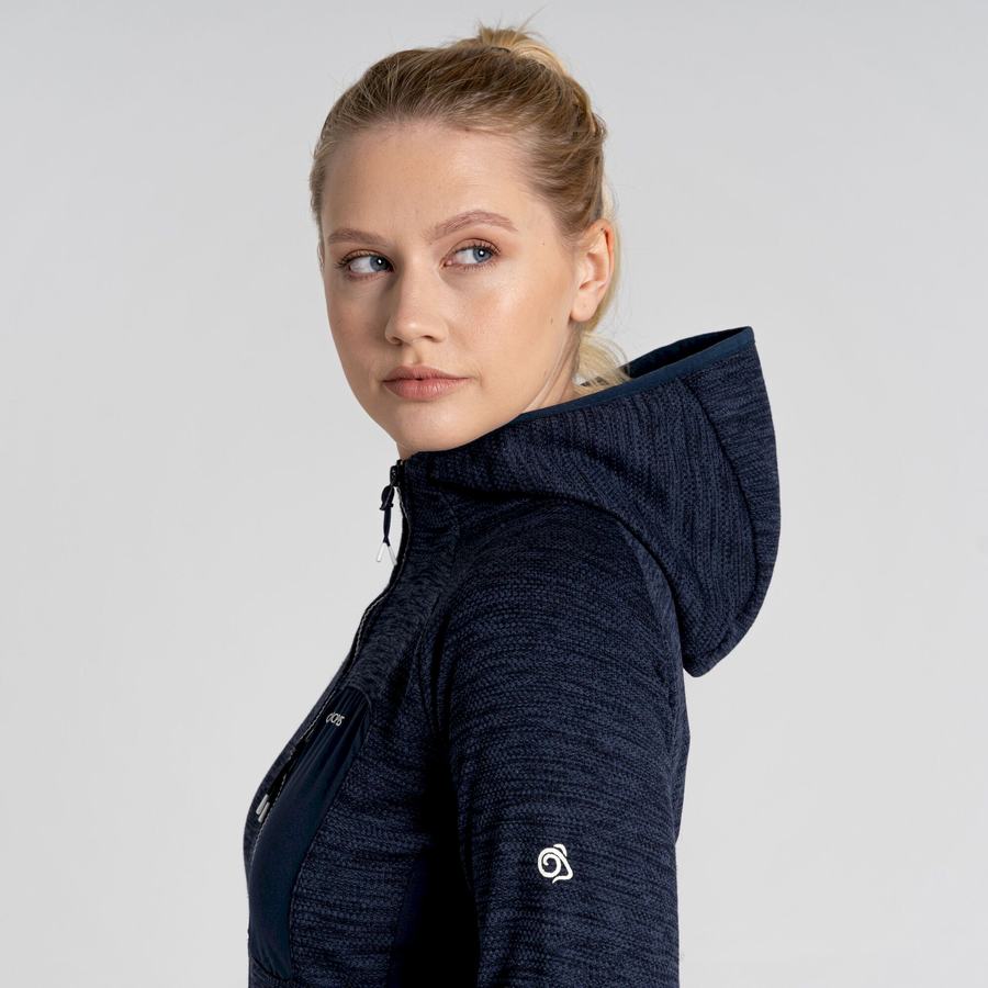 Chaquetas Craghoppers Trina Encapuchado Mujer Azules Azul Marino | ICA9983DG