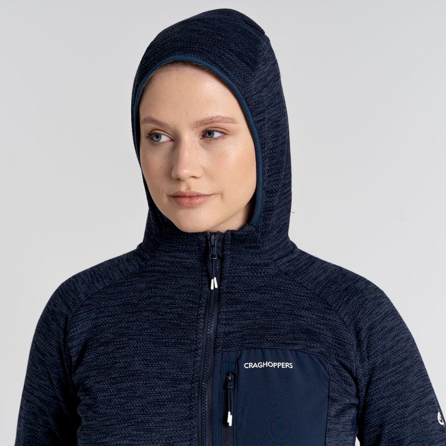 Chaquetas Craghoppers Trina Encapuchado Mujer Azules Azul Marino | ICA9983DG