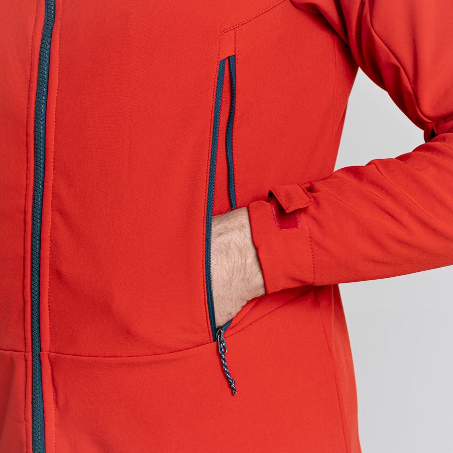 Chaquetas Craghoppers Tripp Encapuchado Hombre Rojos | FIB7581XC