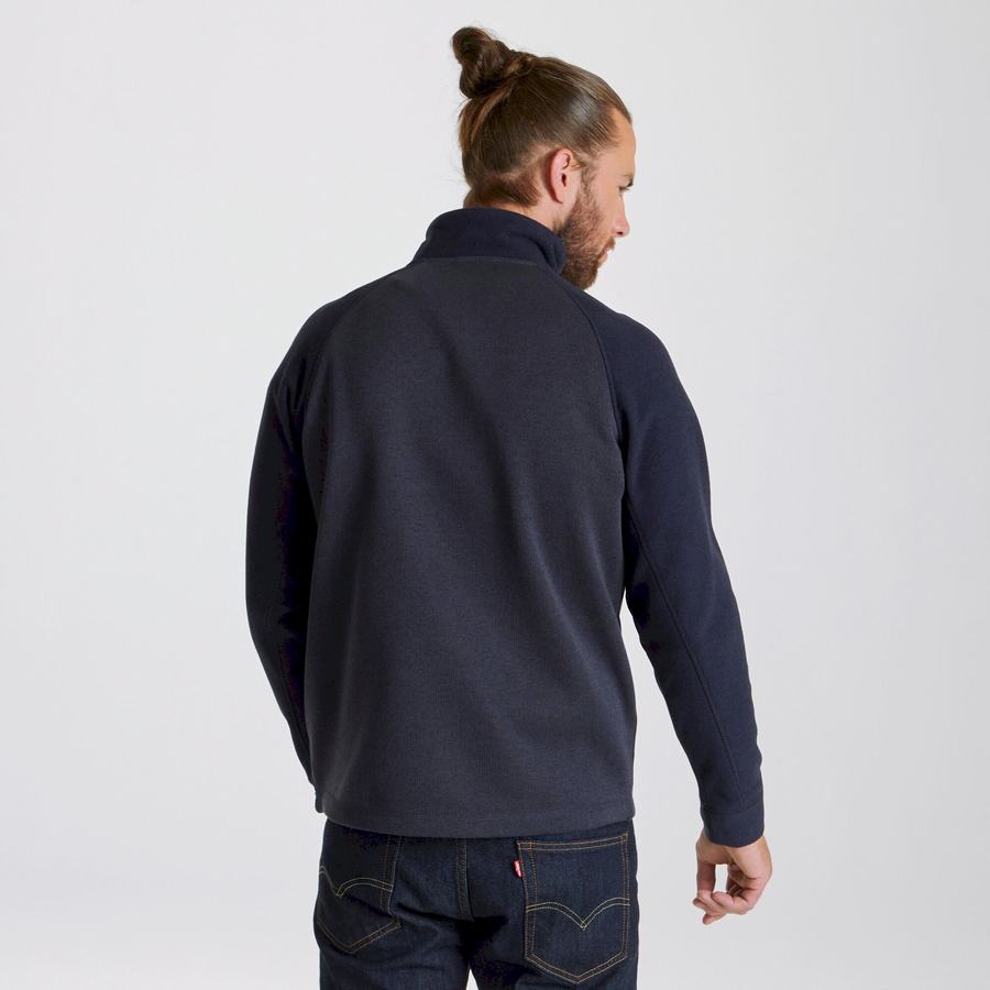 Jerséis Craghoppers Barker Half Zip Hombre Grises Azules | GLF391BO