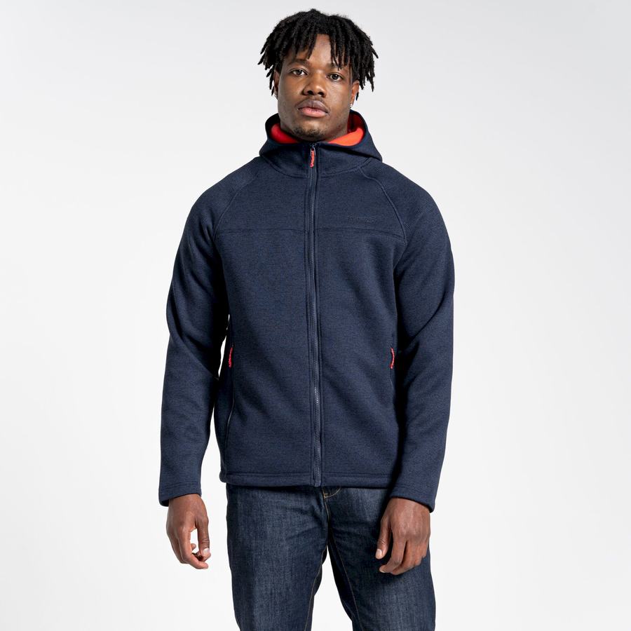 Jerséis Craghoppers Brayden Encapuchado Hombre Azules Azul Marino | VQE4974XU