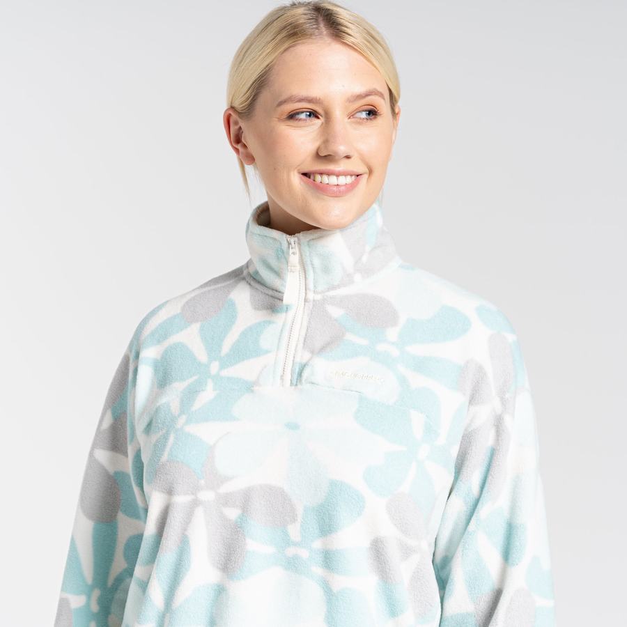 Jerséis Craghoppers Cabrillo Half Zip Mujer Verdes | WXV1256YS