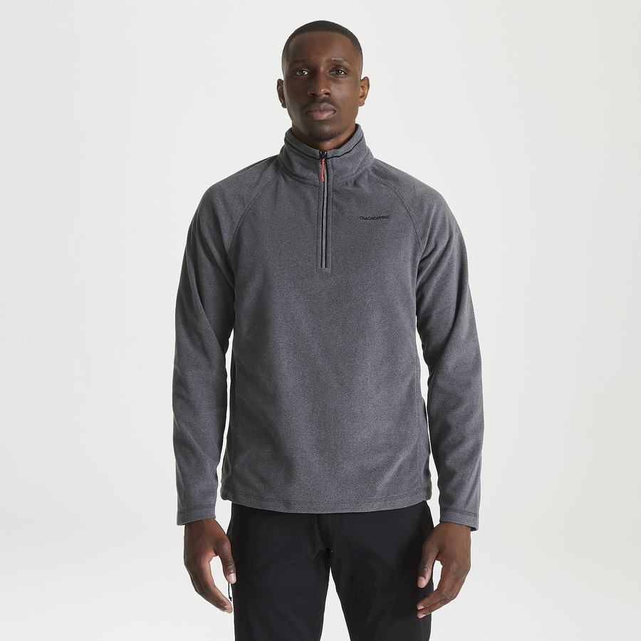 Jerséis Craghoppers Corey Half Zip Hombre Negros | SRZ2269UX
