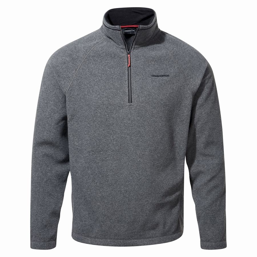 Jerséis Craghoppers Corey Half Zip Hombre Negros | SRZ2269UX