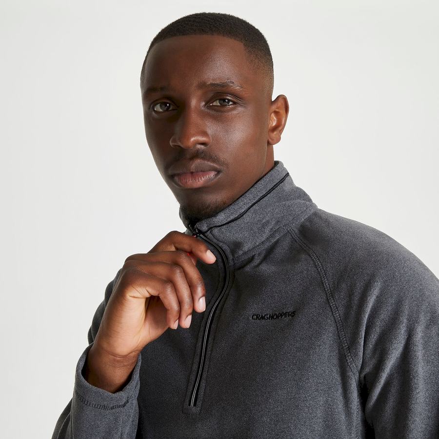 Jerséis Craghoppers Corey Half Zip Hombre Negros | SRZ2269UX