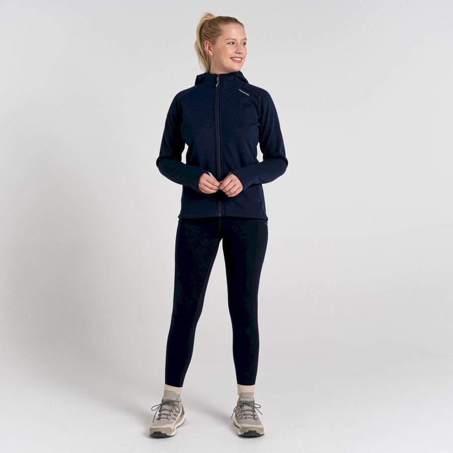 Jerséis Craghoppers Dynamic Pro Encapuchado Mujer Azules Azul Marino | EMK6428EX