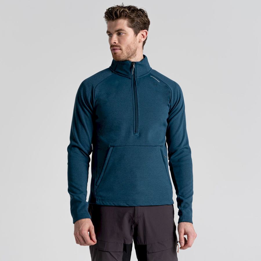 Jerséis Craghoppers Dynamic Pro Half Zip Hombre Azules Oscuro | SVF1923CD
