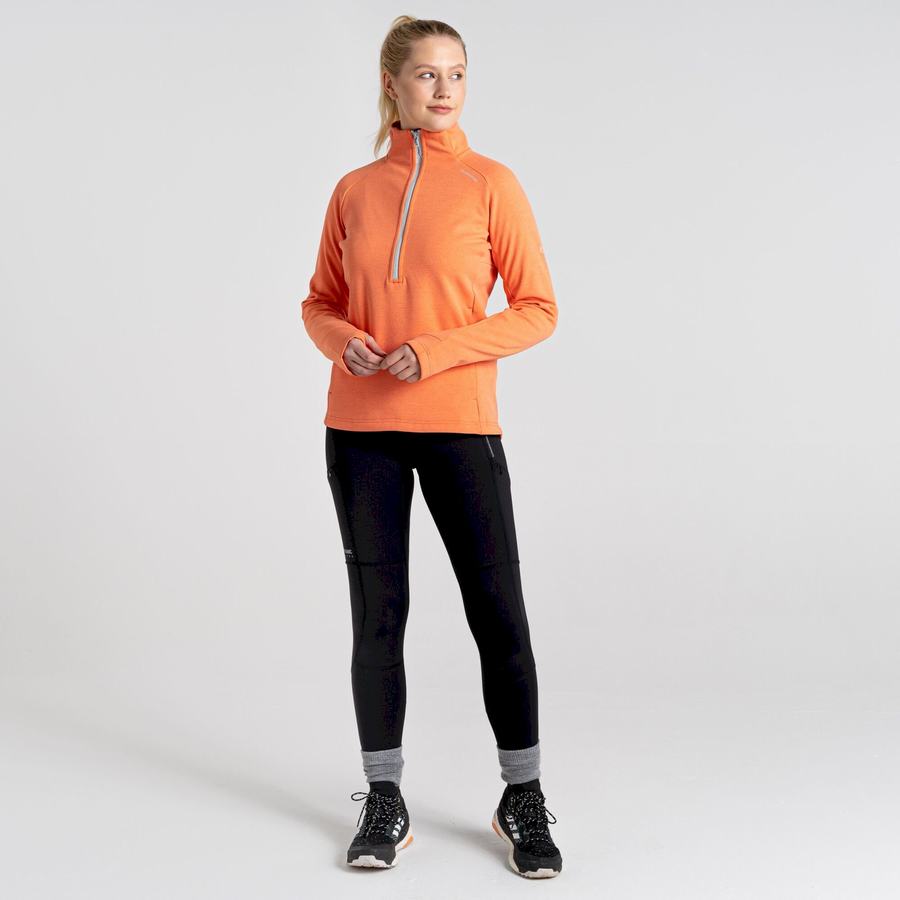 Jerséis Craghoppers Dynamic Pro Half Zip Mujer Coral | VOR8329TQ