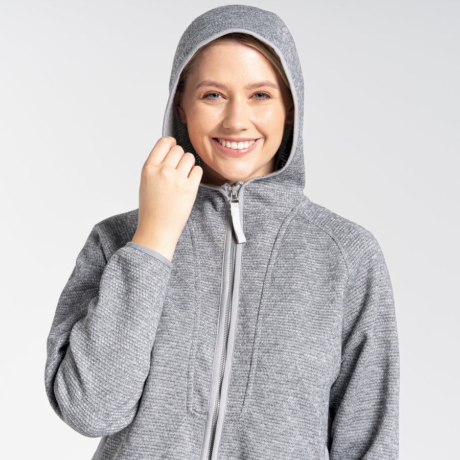 Jerséis Craghoppers Elena Encapuchado Mujer Grises | NOD3459UK