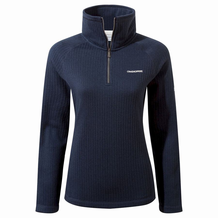 Jerséis Craghoppers Eveline Half Zip Mujer Azules Azul Marino | MRQ5121OW