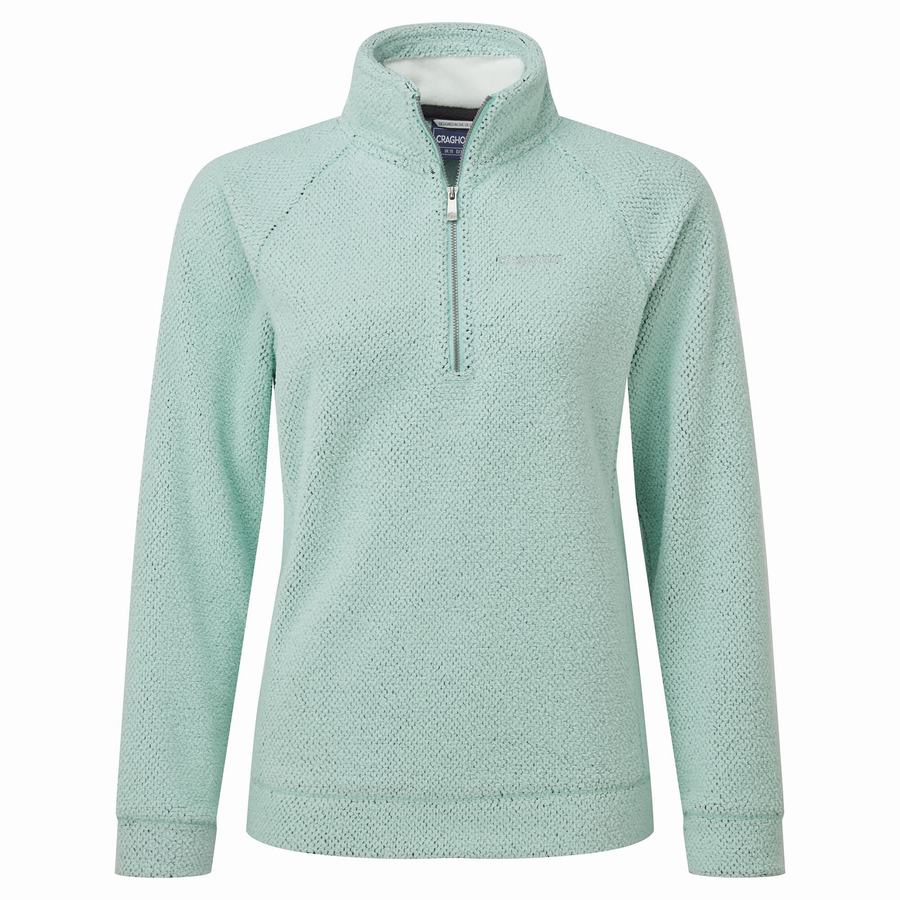 Jerséis Craghoppers Lilian Half Zip Mujer Verdes | NCK8957YF
