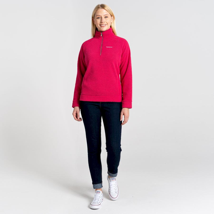 Jerséis Craghoppers Lilian Half Zip Mujer Morados Flores | RNO6273KX