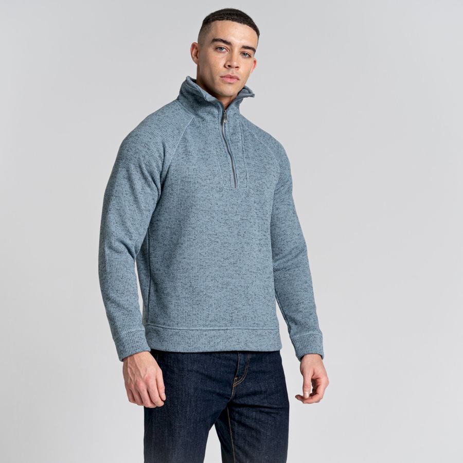 Jerséis Craghoppers Logan Half Zip Hombre Azules | NFO5371XK