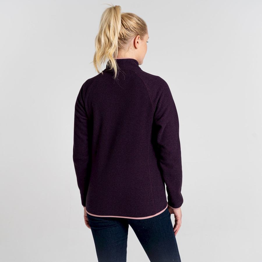 Jerséis Craghoppers Milia Half Zip Mujer Morados Oscuro | LRM5593EG