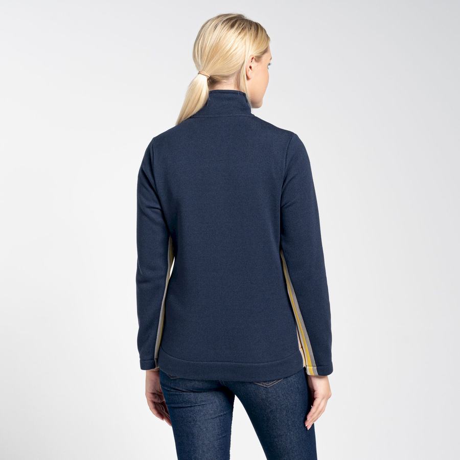 Jerséis Craghoppers Pinalla Half Zip Mujer Azules Azul Marino | QJZ2139PW