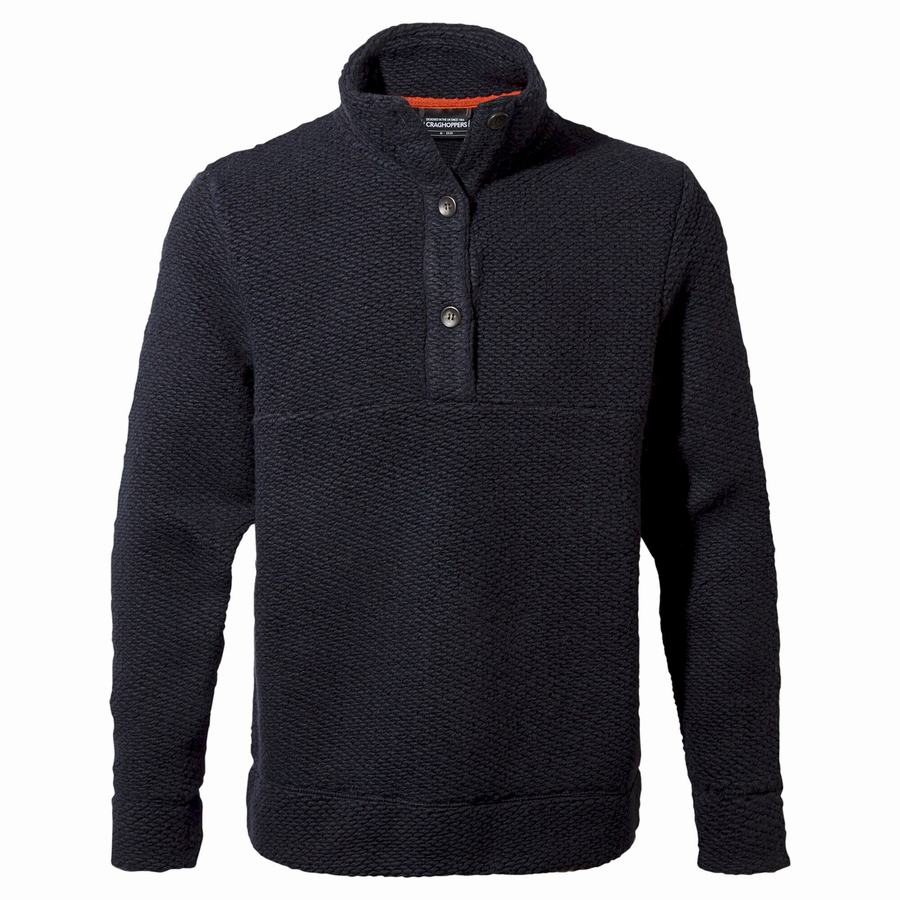 Jerséis Craghoppers Ramsay Overhead Pullover Hombre Azul Marino Azules | JKN9556BZ