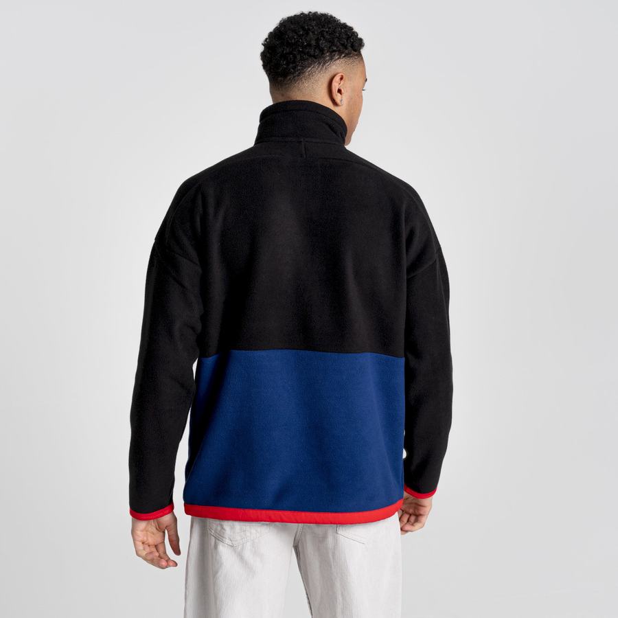 Jerséis Craghoppers Spindle Half Zip Hombre Negros Morados Azules | ETD4734VZ
