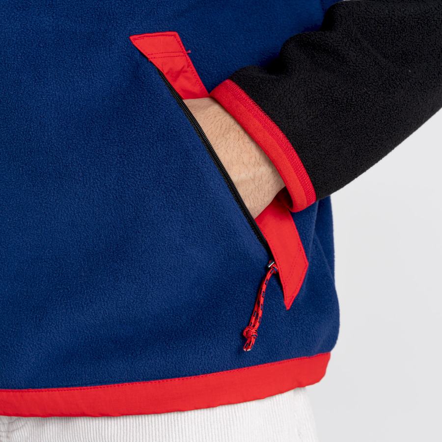 Jerséis Craghoppers Spindle Half Zip Hombre Negros Morados Azules | ETD4734VZ