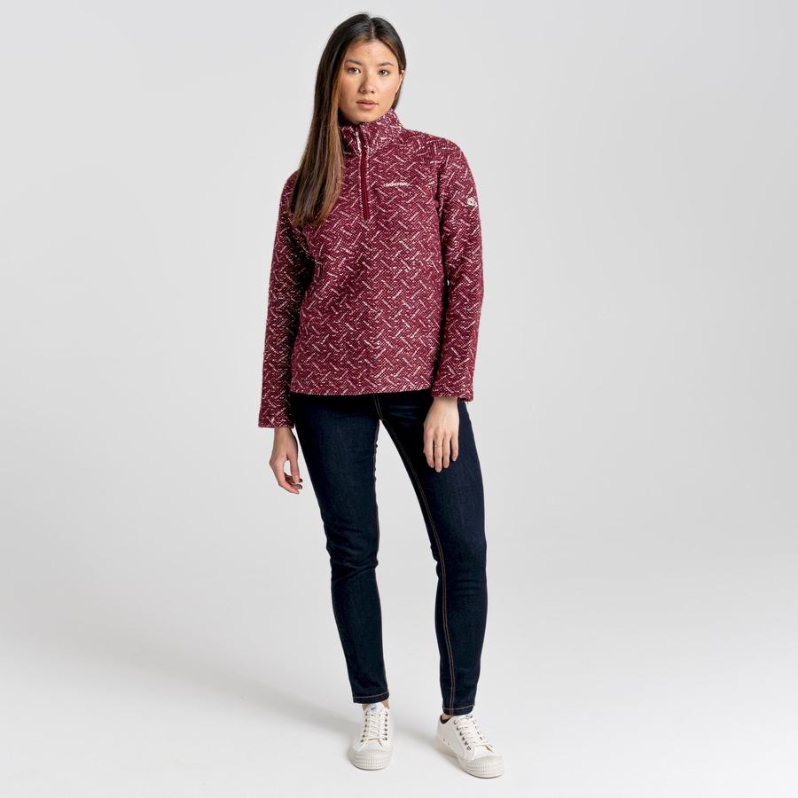 Jerséis Craghoppers Talladale Half Zip Mujer Morados | QKA7984QR