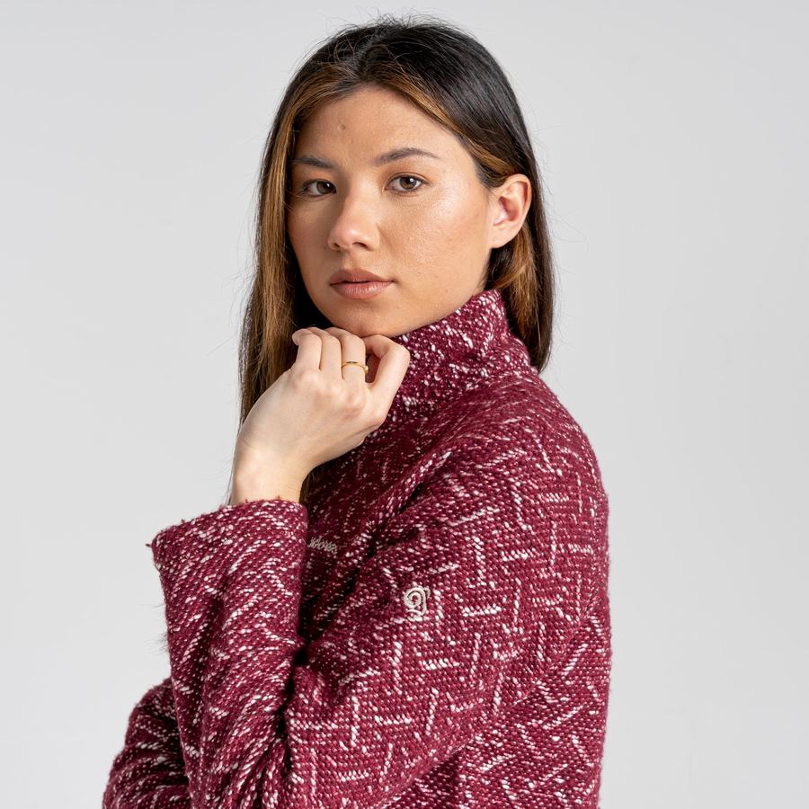 Jerséis Craghoppers Talladale Half Zip Mujer Morados | QKA7984QR