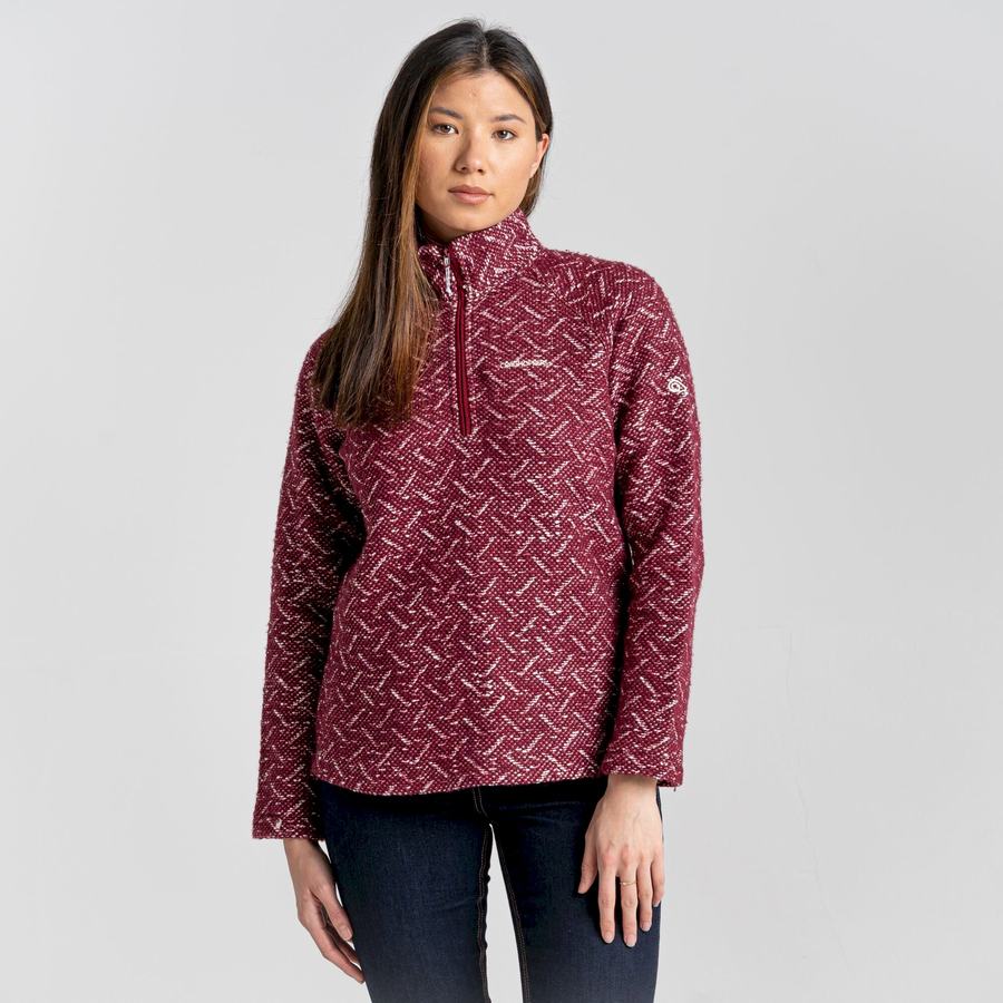 Jerséis Craghoppers Talladale Half Zip Mujer Morados | QKA7984QR