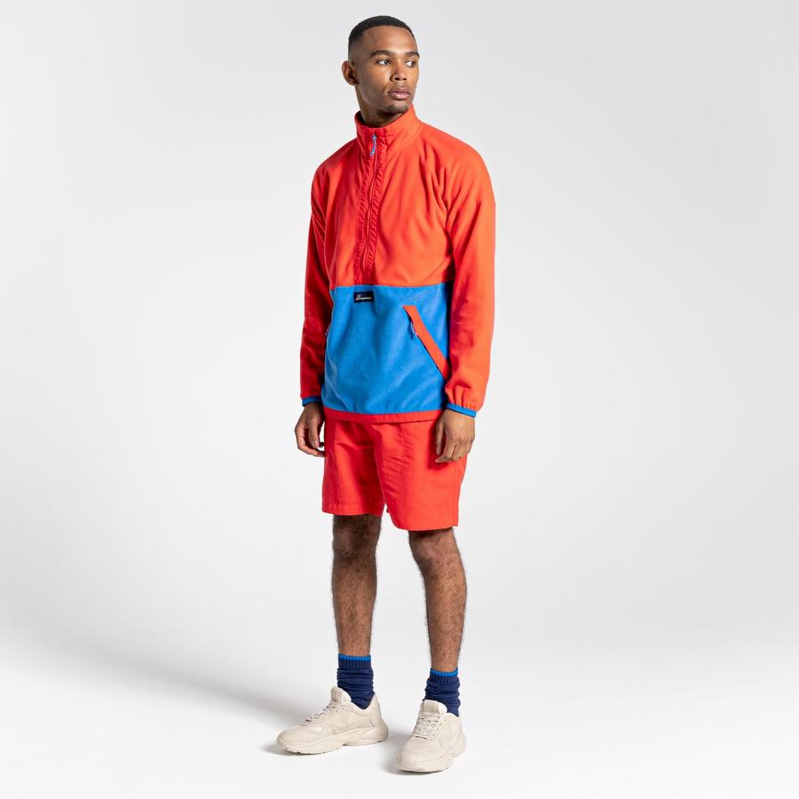 Jerséis Craghoppers Welwood Half Zip Hombre Naranjas Rojos Azules | TGO2223SS