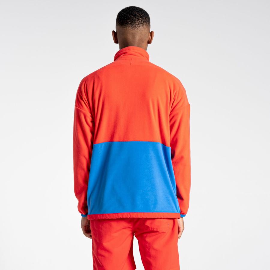 Jerséis Craghoppers Welwood Half Zip Hombre Naranjas Rojos Azules | TGO2223SS