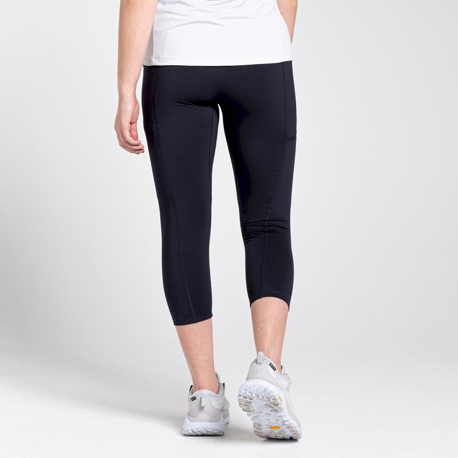 Leggins Craghoppers Dynamic Cropped Mujer Azul Marino | RSA4014FU