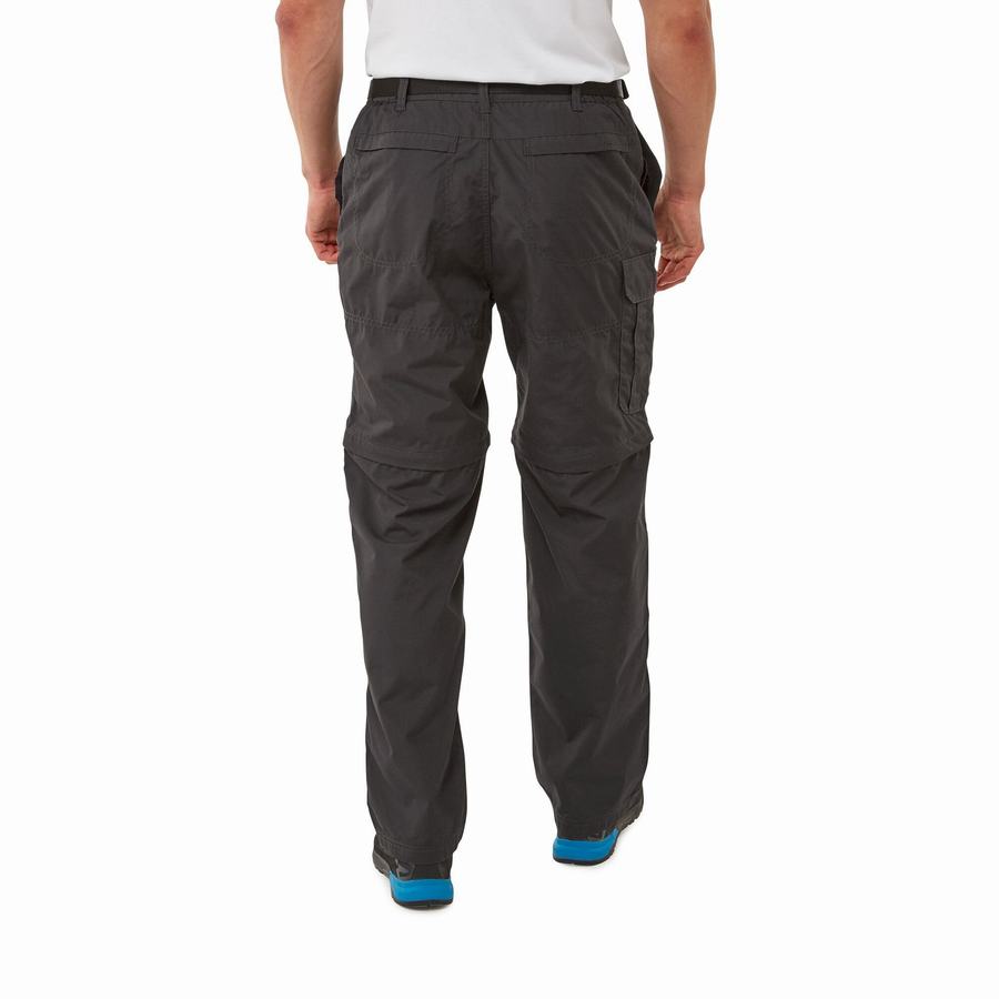 Pantalones Craghoppers Kiwi Hombre Negros | FHR3725EA