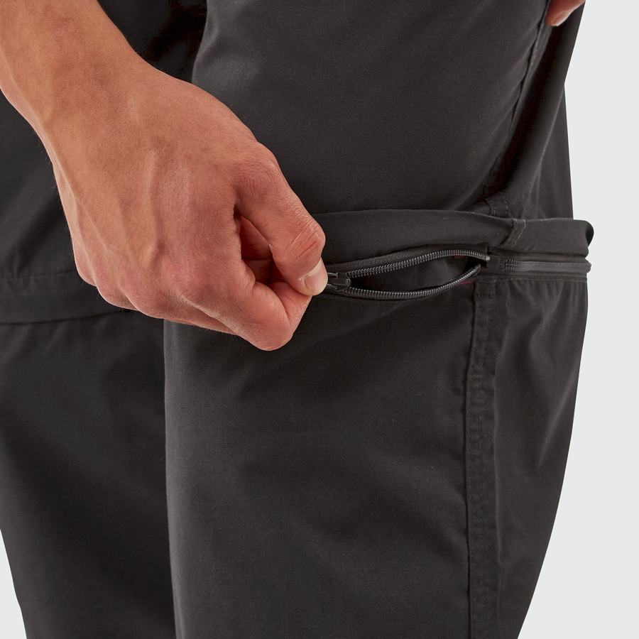 Pantalones Craghoppers Kiwi Hombre Negros | FJO191ZO