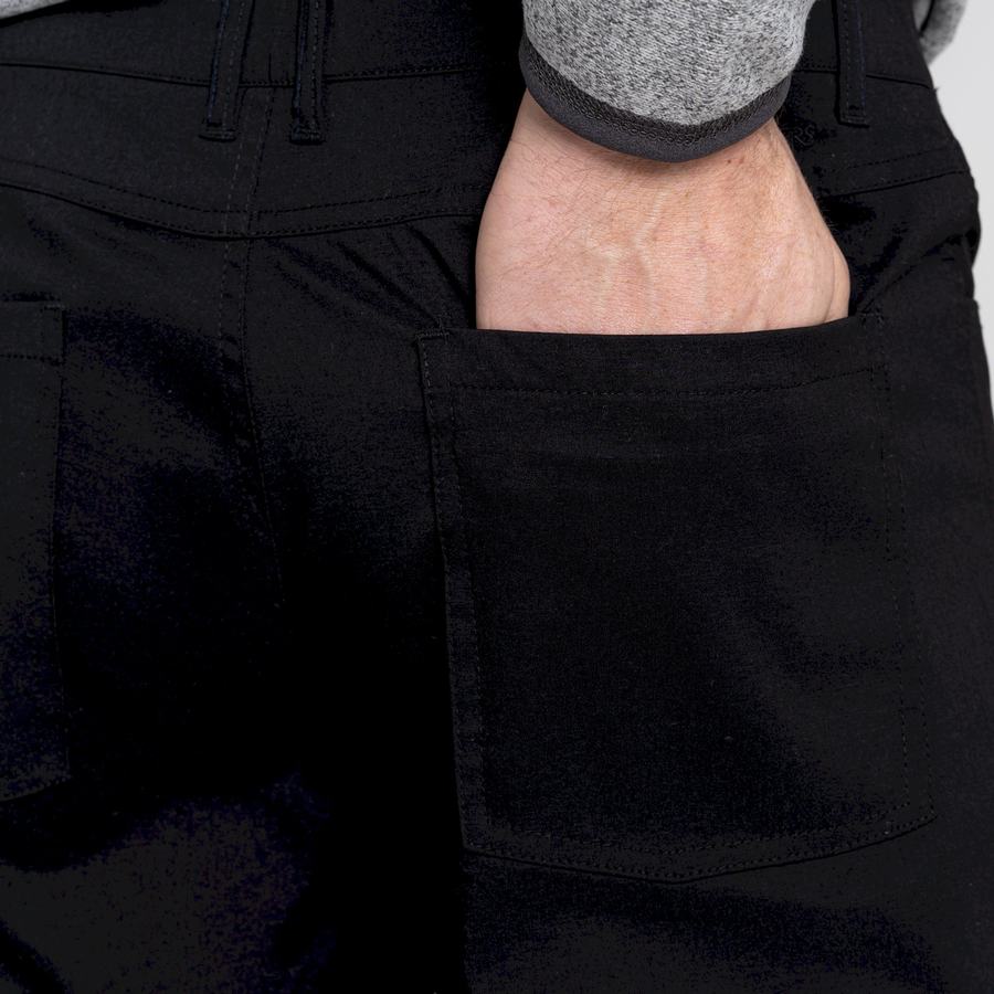 Pantalones Craghoppers Kiwi Pro 5 Pocket Hombre Negros | ZBS9492EW