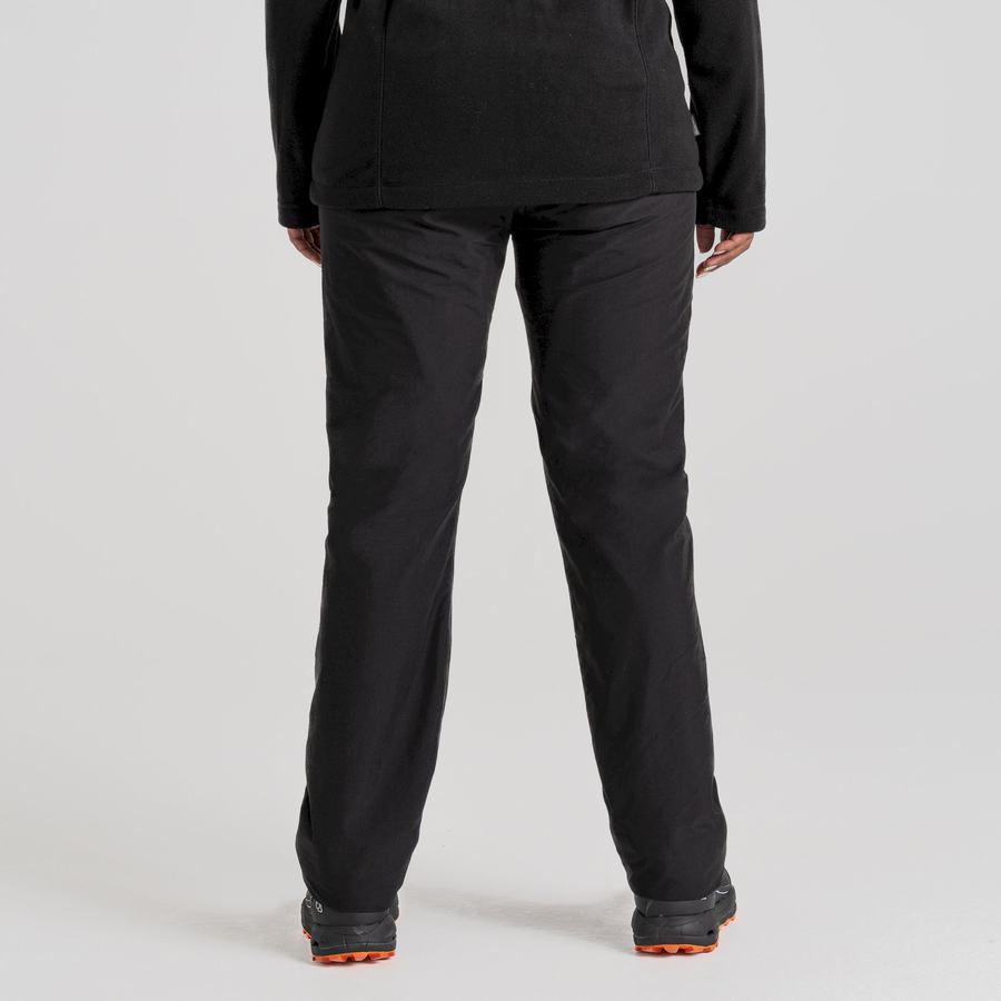 Pantalones Craghoppers Kiwi Pro II Impermeables Mujer Negros | TTR114XS