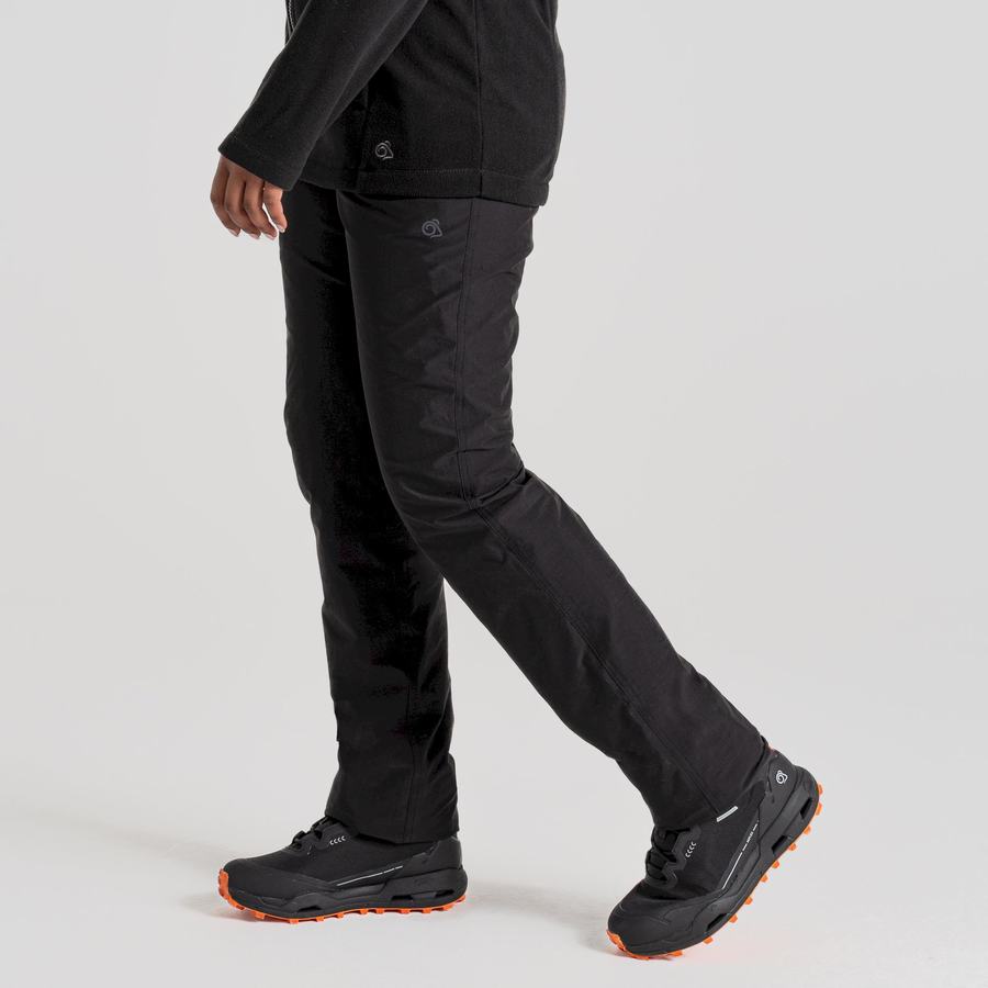 Pantalones Craghoppers Kiwi Pro II Impermeables Mujer Negros | TTR114XS