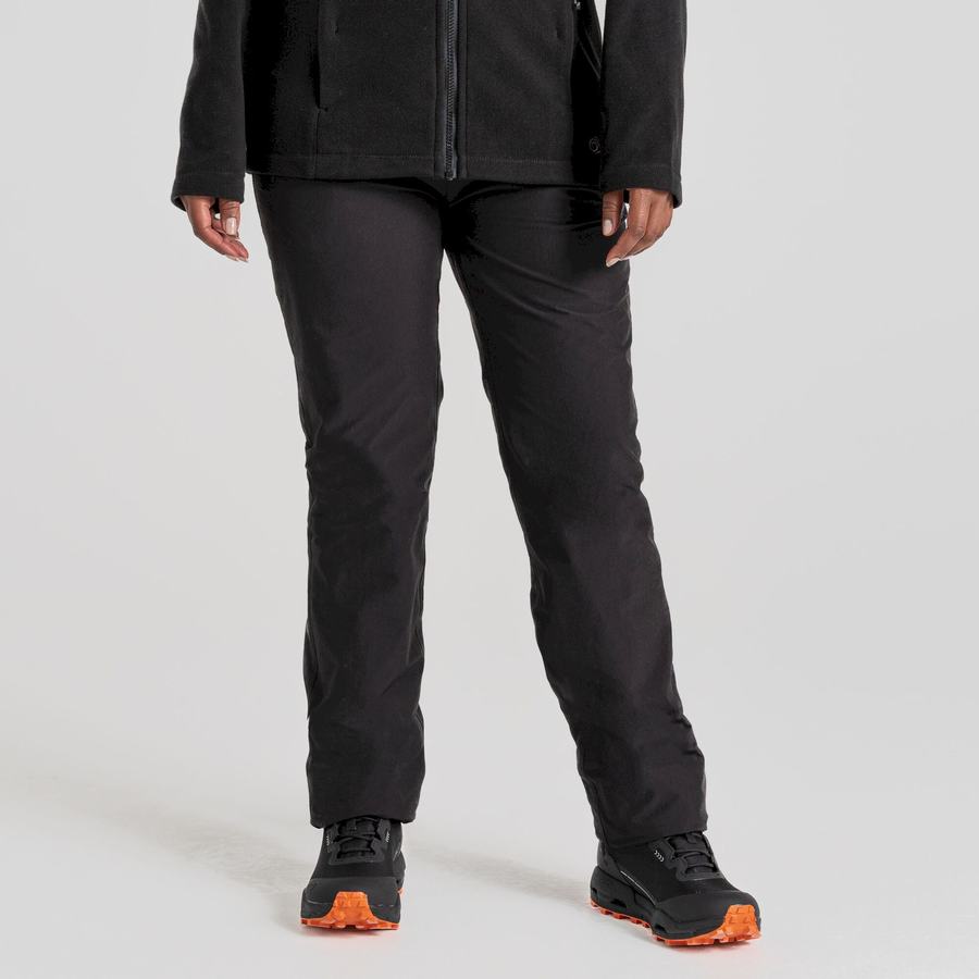 Pantalones Craghoppers Kiwi Pro II Impermeables Mujer Negros | TTR114XS