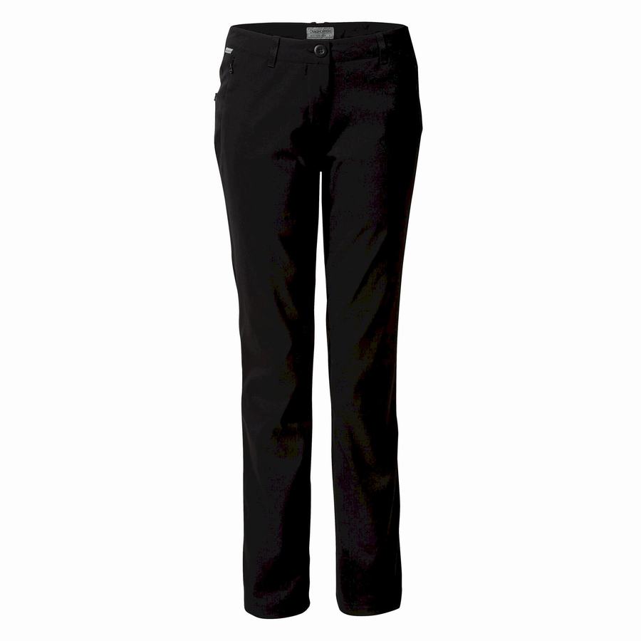 Pantalones Craghoppers Kiwi Pro II Invierno Forro Mujer Negros | EZO845DM