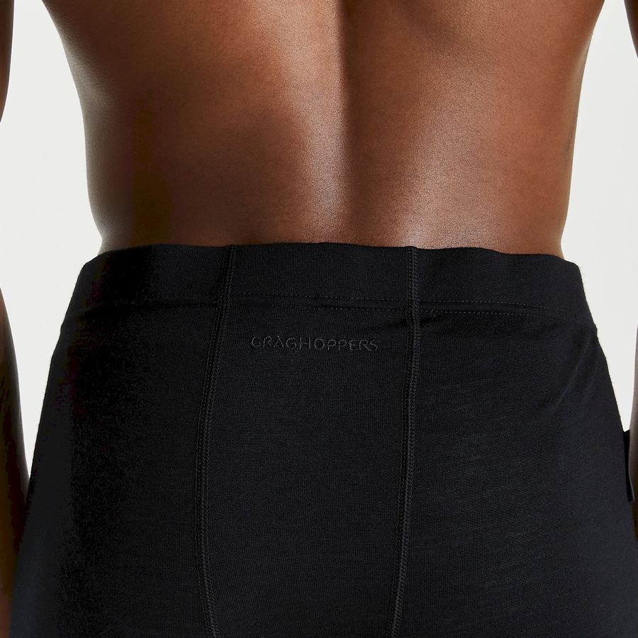 Pantalones Craghoppers Merino Baselayer Hombre Negros | KEP4558LE