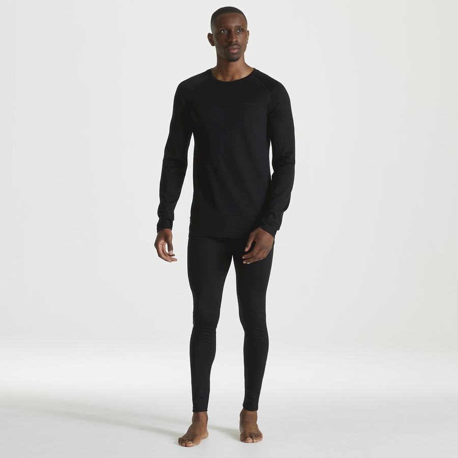 Pantalones Craghoppers Merino Baselayer Hombre Negros | KEP4558LE