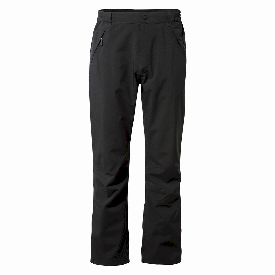 Pantalones Craghoppers Stefan II Impermeables Hombre Negros | EWY773KL