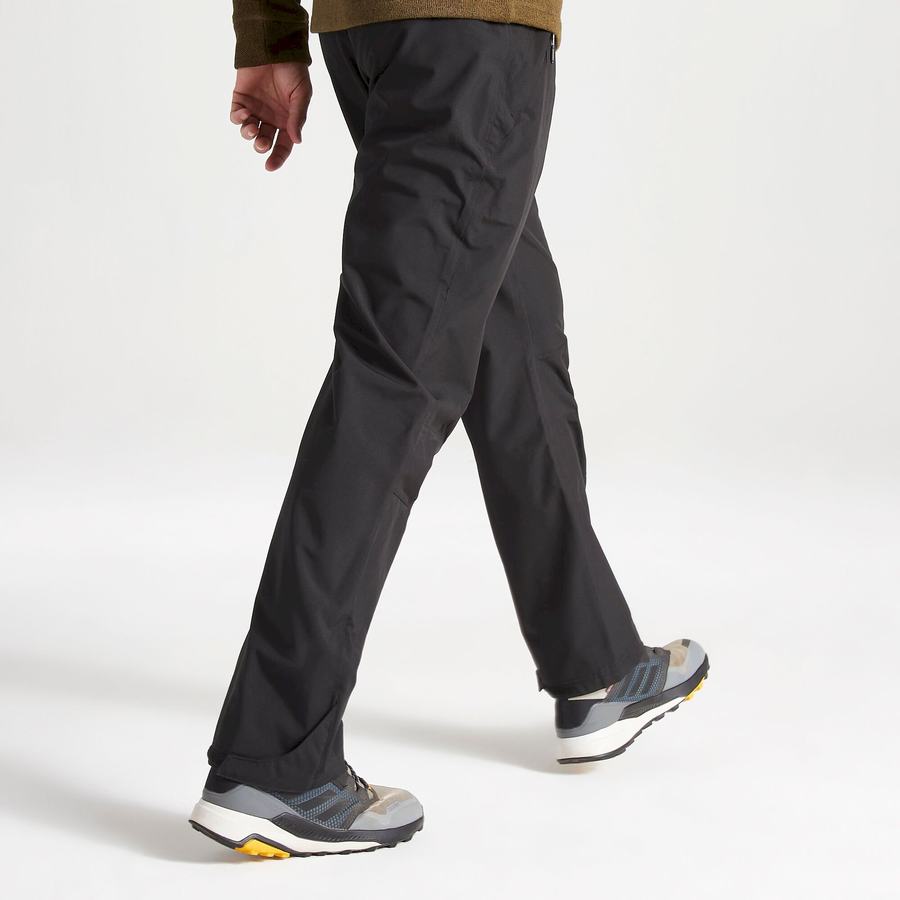 Pantalones Craghoppers Stefan II Impermeables Hombre Negros | EWY773KL