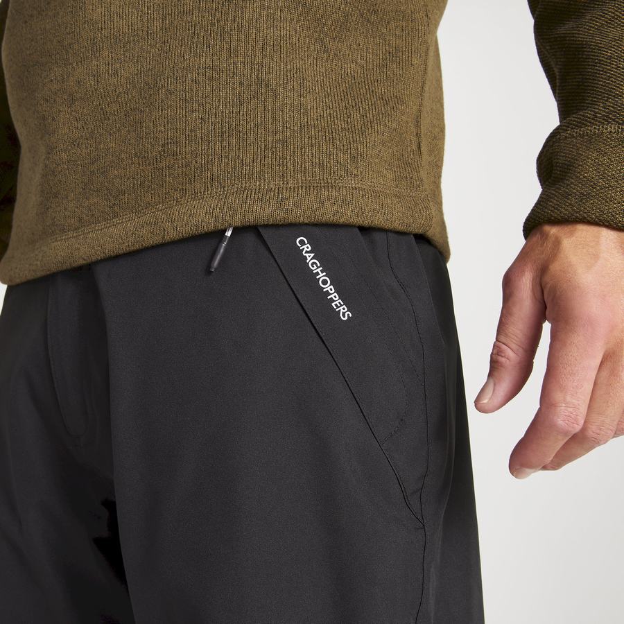 Pantalones Craghoppers Stefan II Impermeables Hombre Negros | EWY773KL