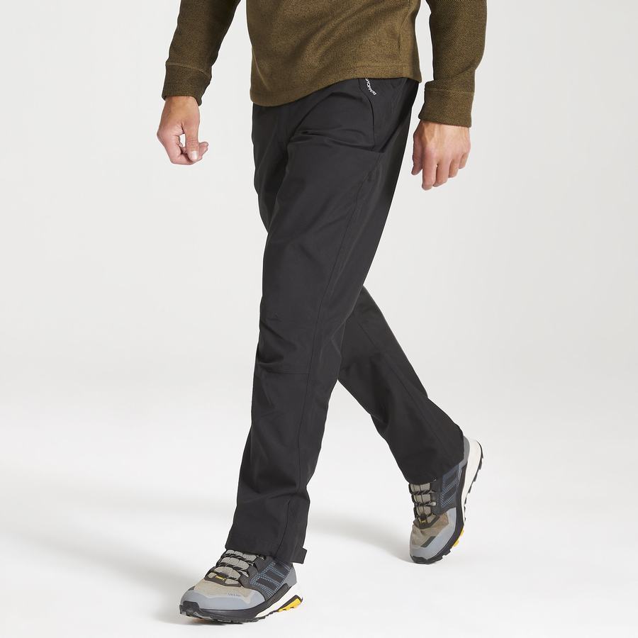 Pantalones Craghoppers Stefan II Impermeables Hombre Negros | EWY773KL